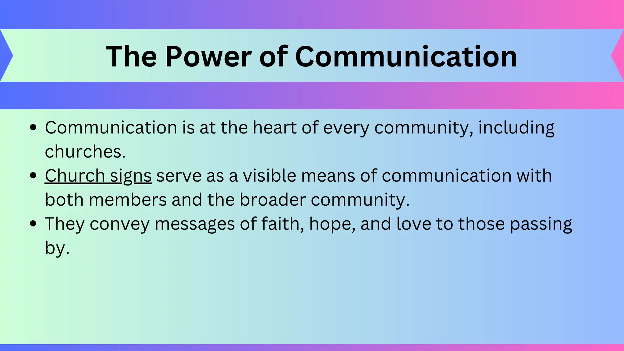 "Divine Messages Church Signs by Signs Plus Signs" PPT Free Download