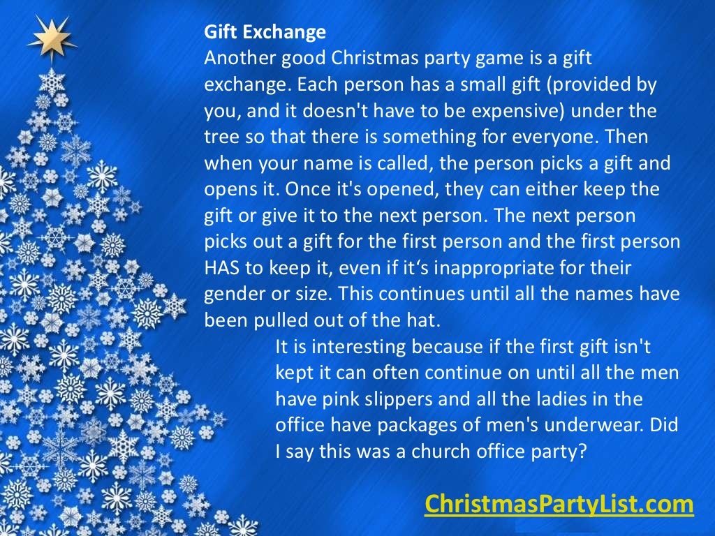 Church Staff Christmas Party