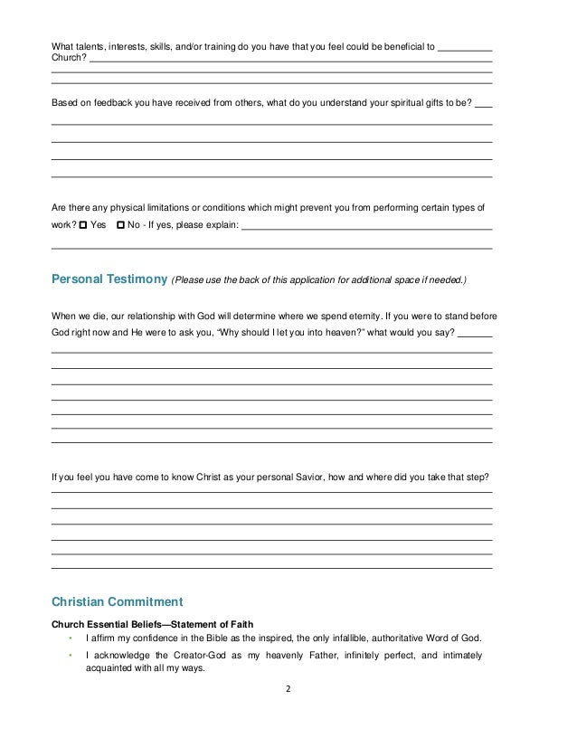 statement of personal commitment to christian faith personal commitment statement