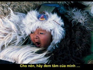 Cho nên, hãy đem tâm của mình …
 