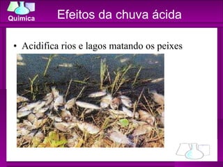 Acidifica rios e lagos matando os peixes Efeitos da chuva ácida 