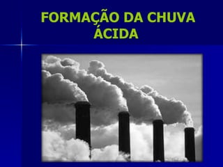 FORMAÇÃO DA CHUVA
     ÁCIDA
 