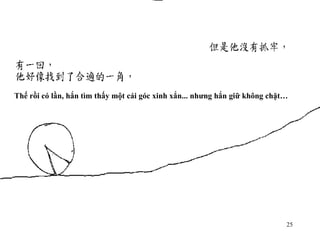 Thế rồi có lần, hắn tìm thấy một cái góc xinh xắn... nhưng hắn giữ không chặt… 