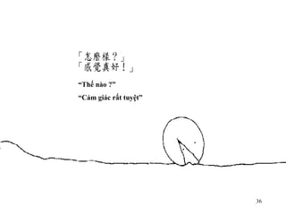 “ Thế nào ?” “ Cảm giác rất tuyệt” 