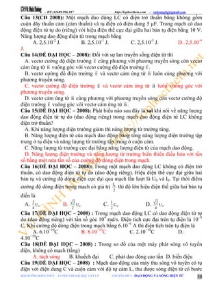 Chuyên đê 5 mạch dao động - sóng điện từ ltđh | PDF