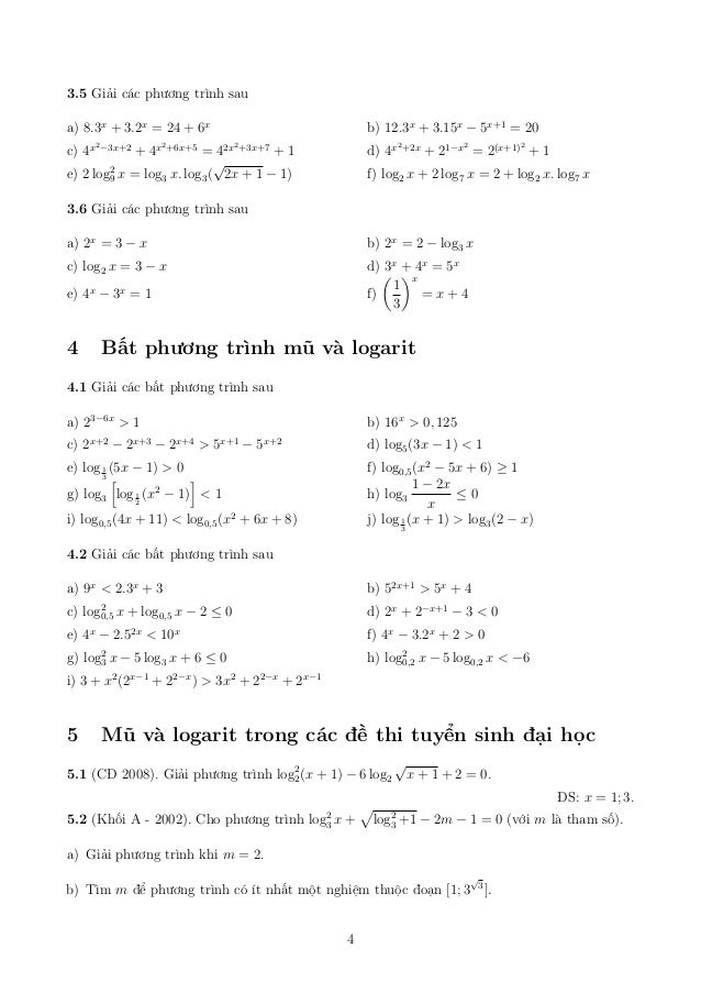 0 log2 125 bai Chuyên Äá» logarit va mu tap 0 log2 125 bai Chuyên Äá» logarit va mu tap