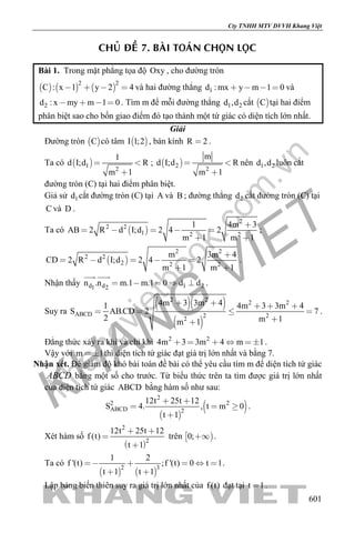 Chuyên đề oxy thầy đặng thành nam