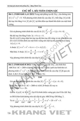 Chuyên đề oxy thầy đặng thành nam