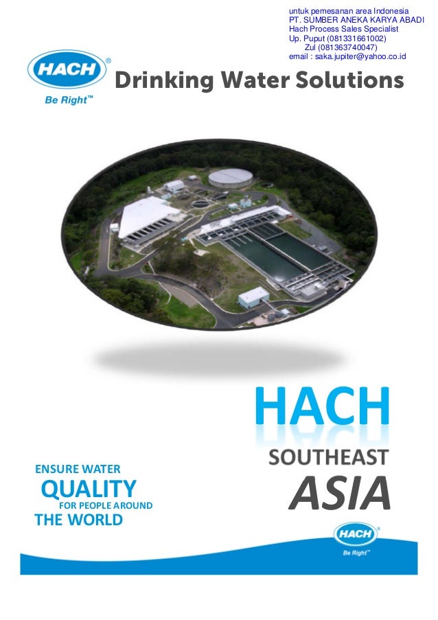 Hach complete drinking water analysis brochure