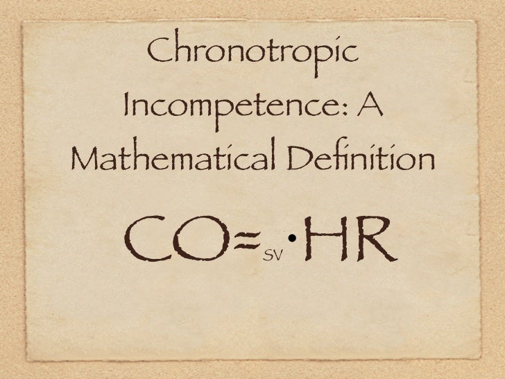 chronotropic incompetence chronotropic incompetence