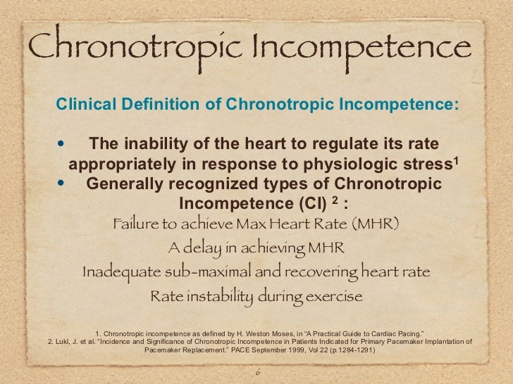 chronotropic incompetence chronotropic incompetence
