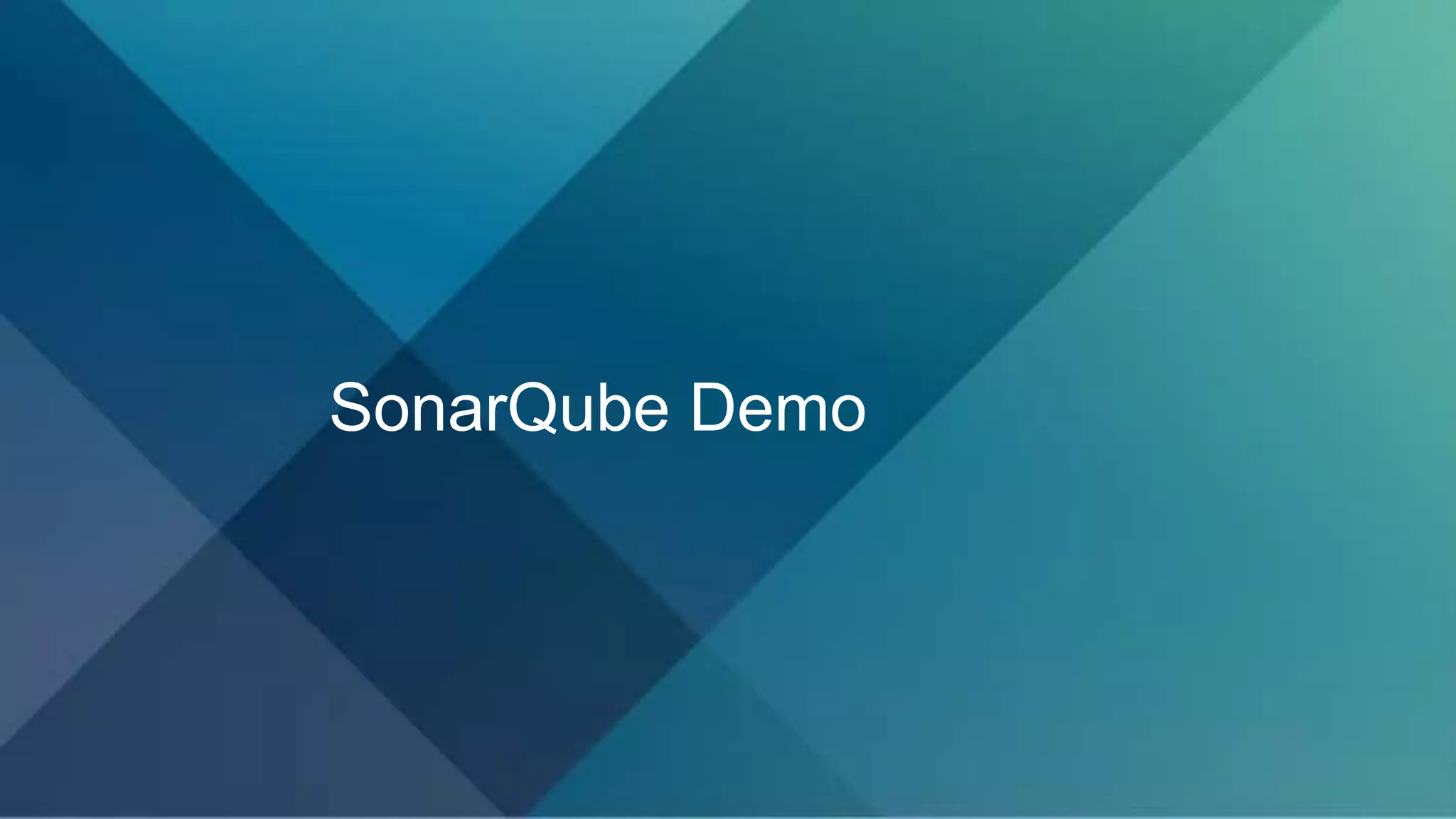 SonarQube Demo
 
