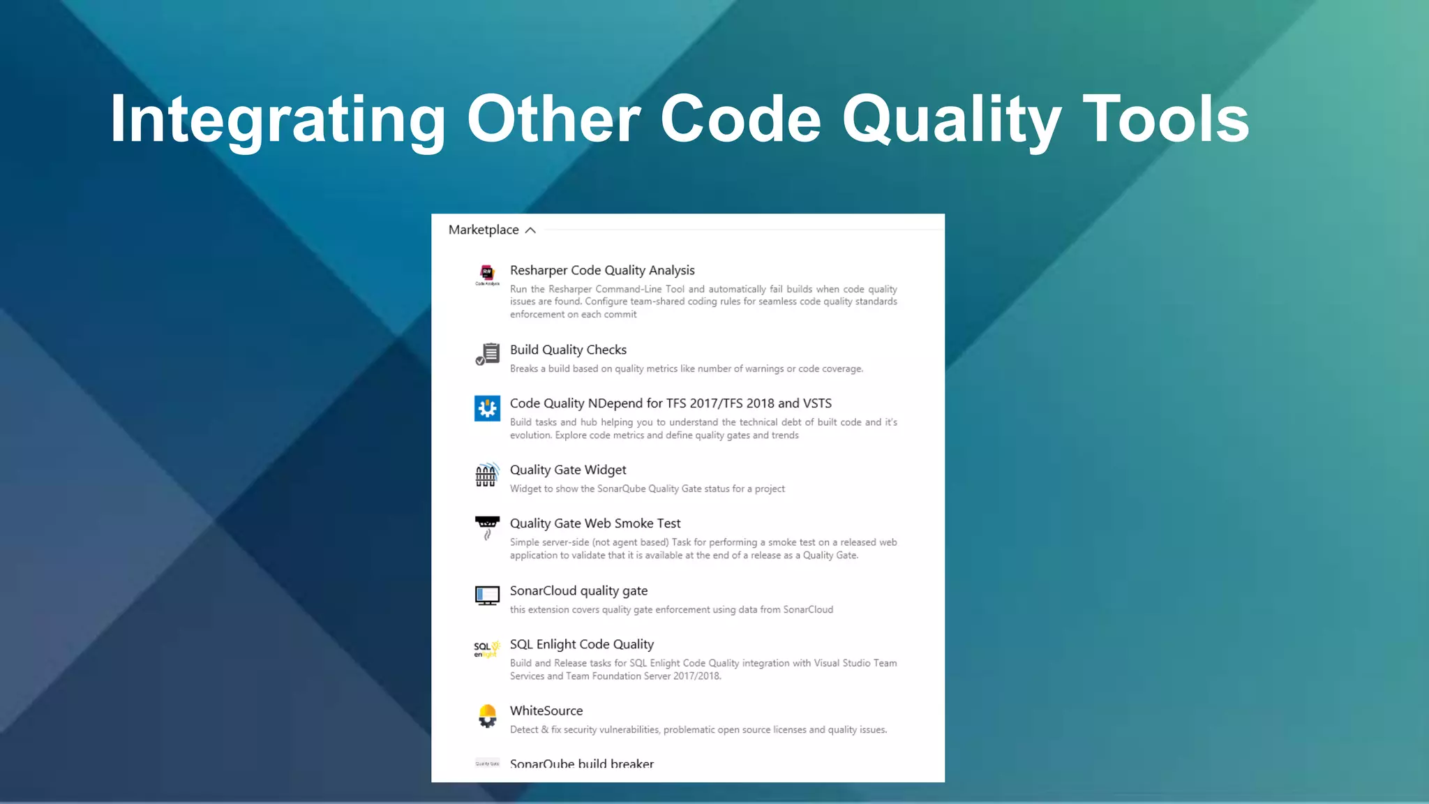 Integrating Other Code Quality Tools
 