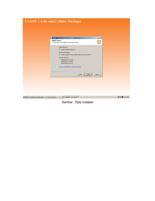 Gambar : Opsi instalasi
 