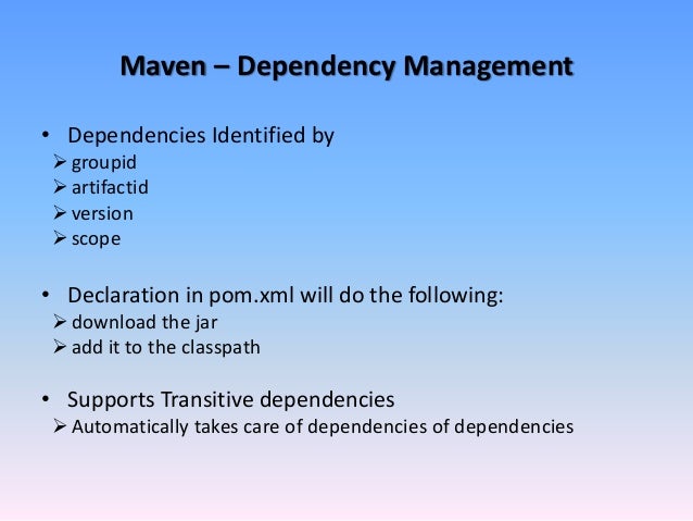 download maven dependencies without version
