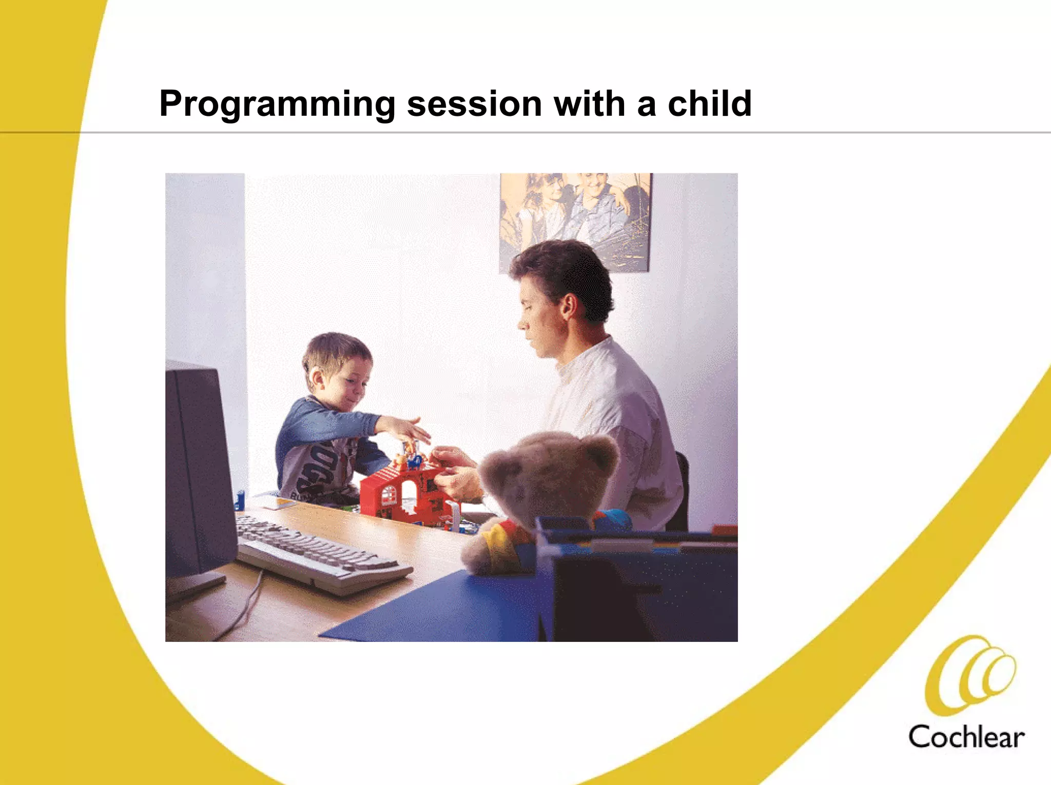 Programming session with a child
 