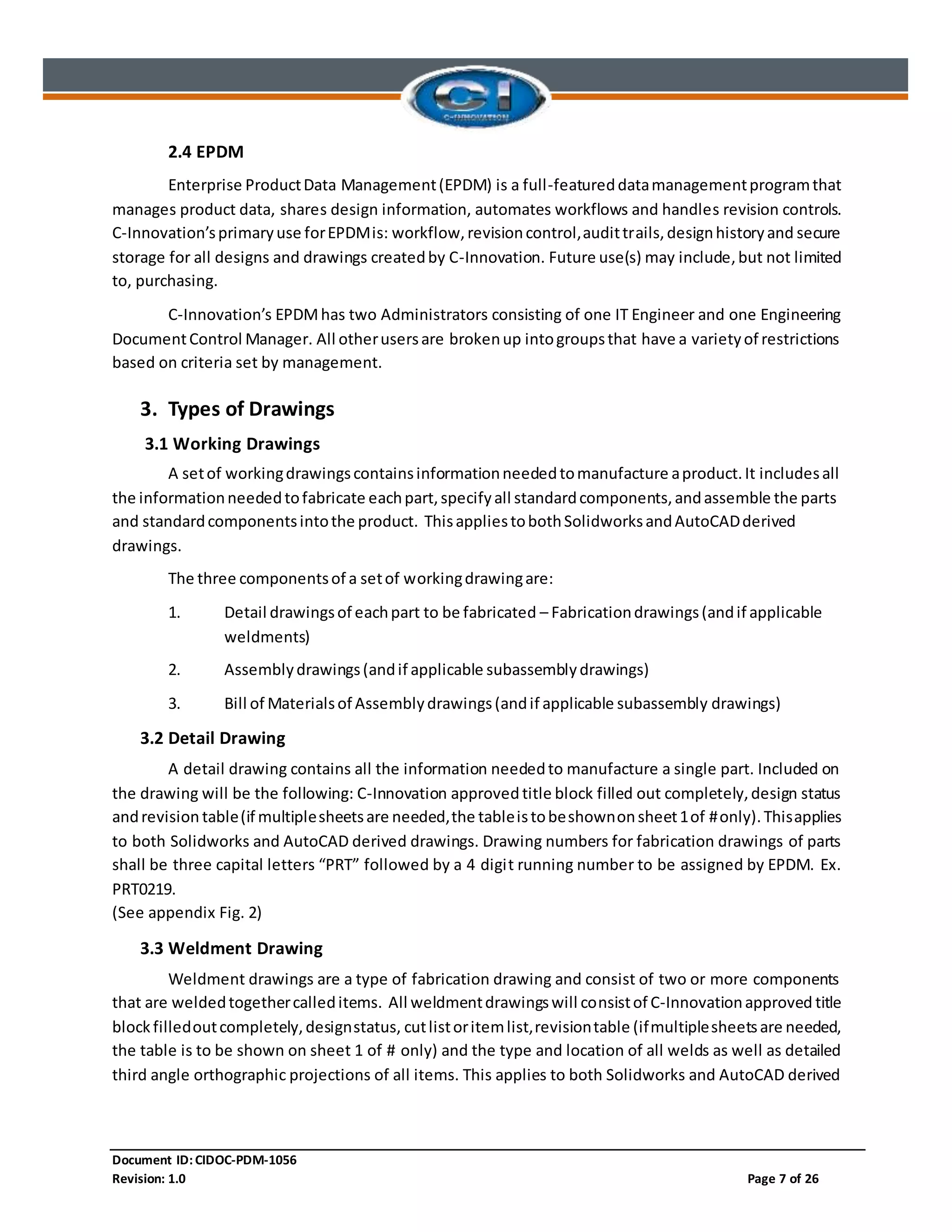 Standards for Working Drawings | DOCX