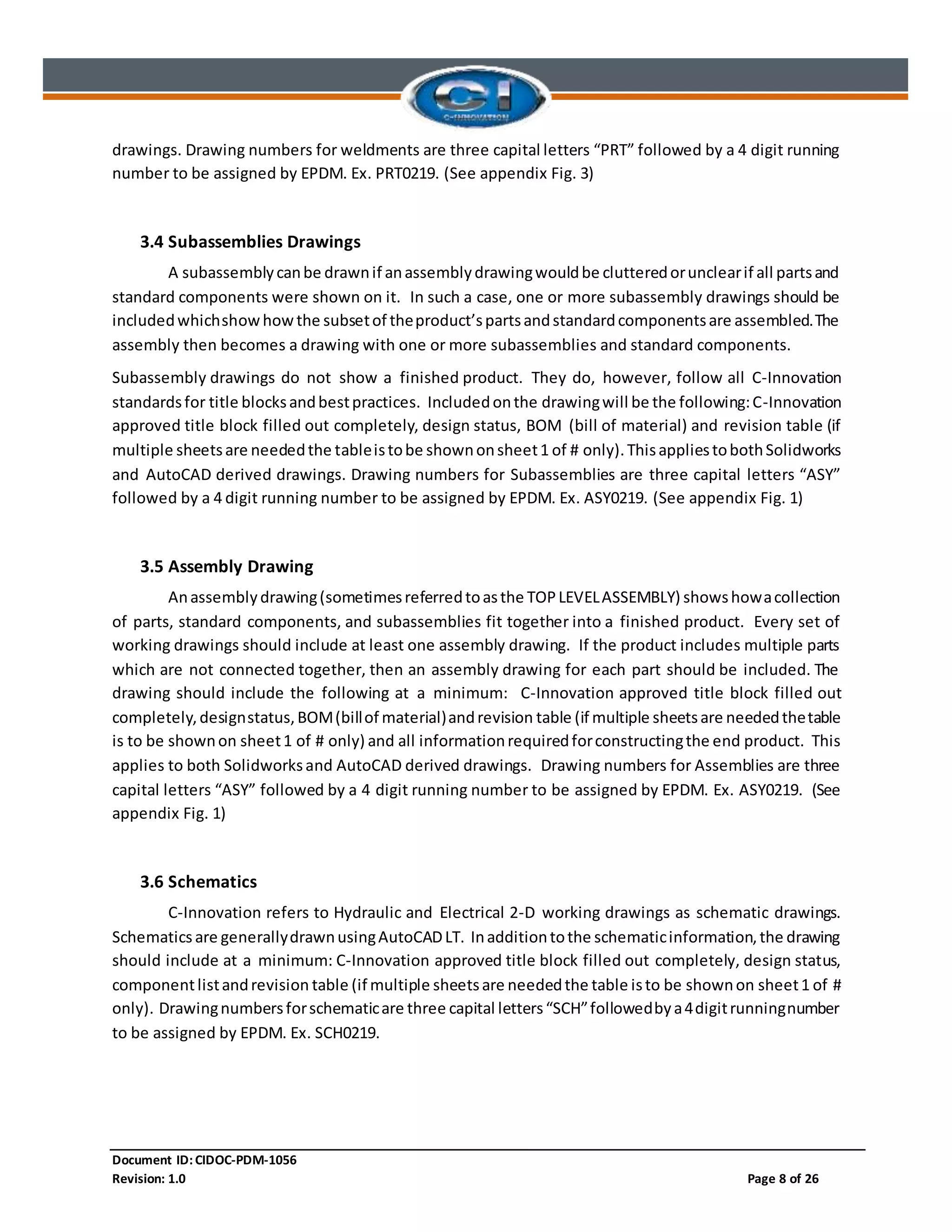 Standards for Working Drawings | DOCX