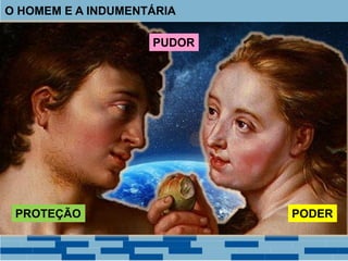 O HOMEM E A INDUMENTÁRIA
PUDOR
PROTEÇÃO PODER
 