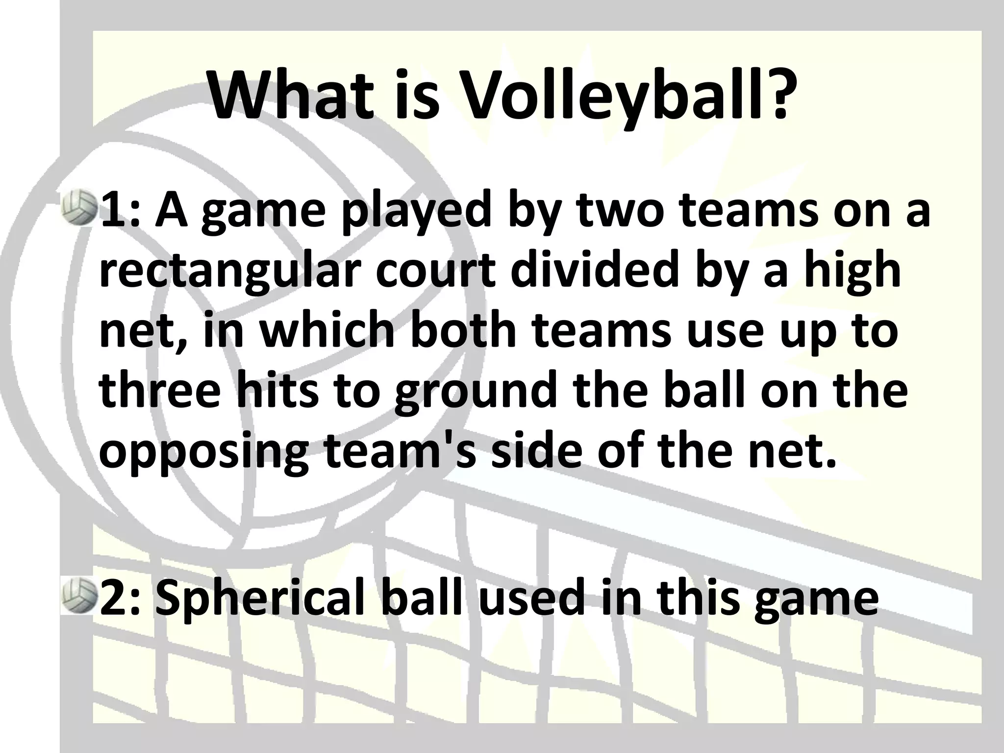 Volleyball Function Volleyball | PPT