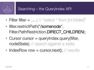 Flexible search in Apache Jackrabbit Oak | PDF