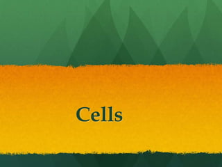 Cells 
 