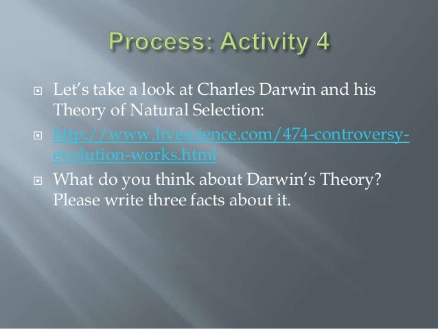 Darwin S Theory Of Natural Selection Chart Darwin S Theory Of Natural Selection Chart