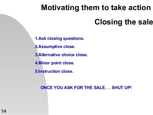 how to close the sale