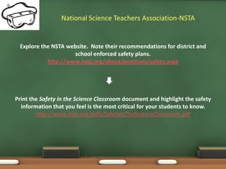 Lab Safety in Your Classroom | PPTX