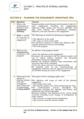 Certified Internal Auditor Part Two Power point document | PPTX