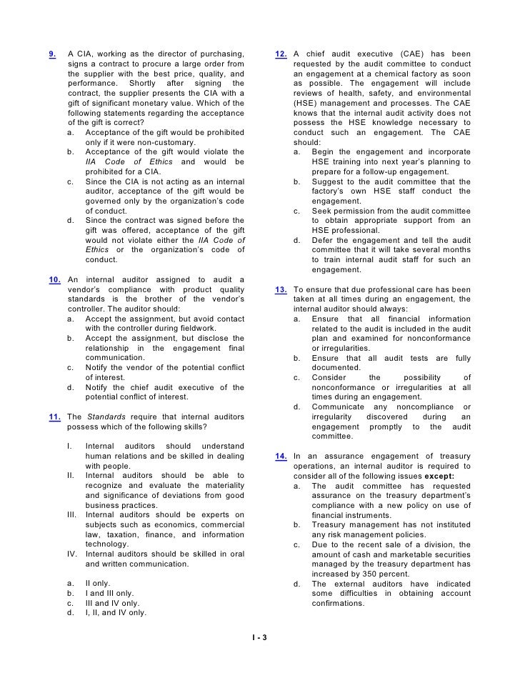IIA-CIA-Part1 Online Prüfung