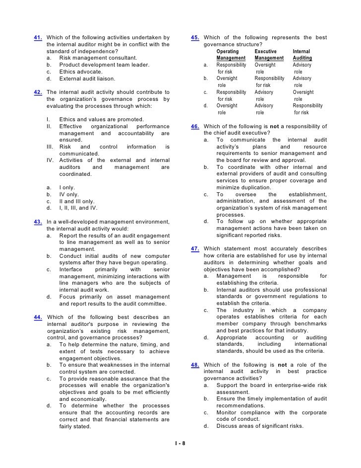 IIA-CIA-Part1 Testfagen