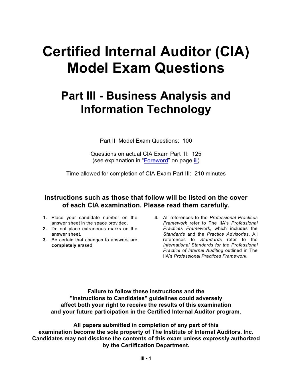 IIA-CIA-Part2 Prüfungsfragen