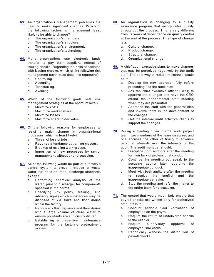 IIA-CIA-Part1無料過去問