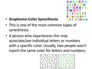 synesthesia | PPTX