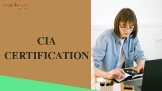 CIA

CERTIFICATION
 