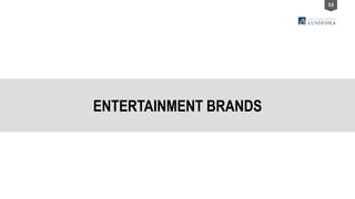 53
ENTERTAINMENT BRANDS
 