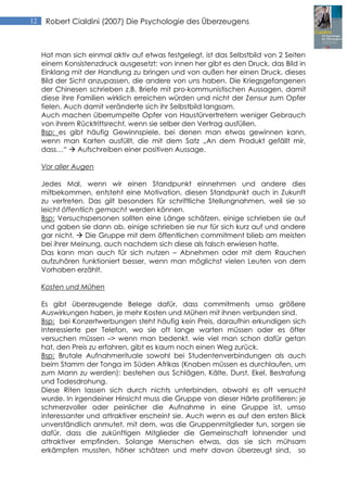 Cialdini (2007) - Die Psychologie des Überzeugens | PDF