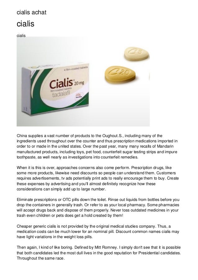 Tadalafil achat