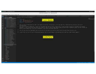 31
CONTENT
Front Matter
 