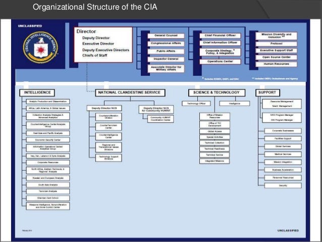 Cia Organizational Chart