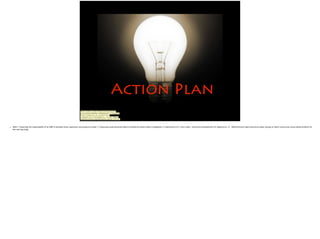 Photo Credit: <a href="https://www.ﬂickr.com/
photos/28402283@N07/3346906435/">“Caveman
Chuck” Coker</a> via <a href="http://
compﬁght.com">Compﬁght</a> <a href="https://
creativecommons.org/licenses/by-nd/2.0/">cc</a>

Action Plan
• Slide 7: Assuming the responsibility of an A&R to develop music superstars and projects include 1) Vigorously seek potential talent on platforms where talent is displayed. 2) Importance of a ‘boot camp’ style artist development for signed acts. 3)  A&R & Record Label executives solely relying on talent versus only social media numbers for
the next big thing.
 