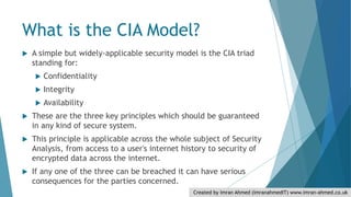 Cia security model | PPTX