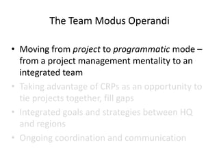 Ciat asia team planning hershey