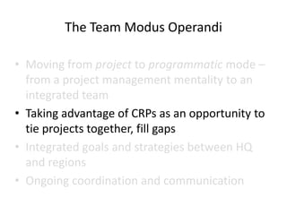 Ciat asia team planning hershey