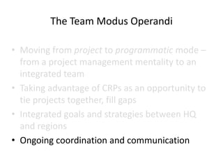 Ciat asia team planning hershey