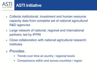 ASTI Program and Its Activities In Latin America and the Caribbean