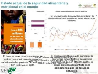 Seguridad alimentaria, agricultura y cambio climático: retos presentes y futuros