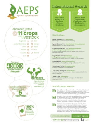 UN Global
Pulse, 2014
Big Data
Climate
Challenge
World Bank
Innovation
Challenge, 2014
Big Data for
Development
Meet the t...