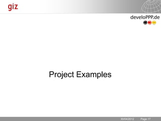 Development Partnerships with the Private Sector 